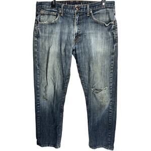 Agave Denim Jeans Men Size 36x30 Blue Gringo Classic Straight Denim STAINS